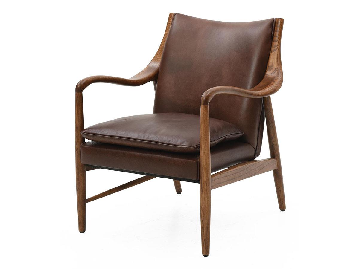 Kiannah Top-Grain Leather Club Chair